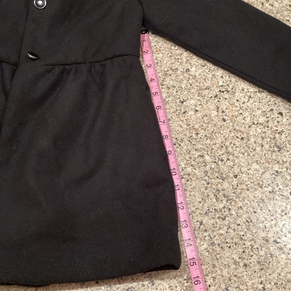 Girls 7-8 (M) Gymboree Black Dress Coat - Picture 9 of 11